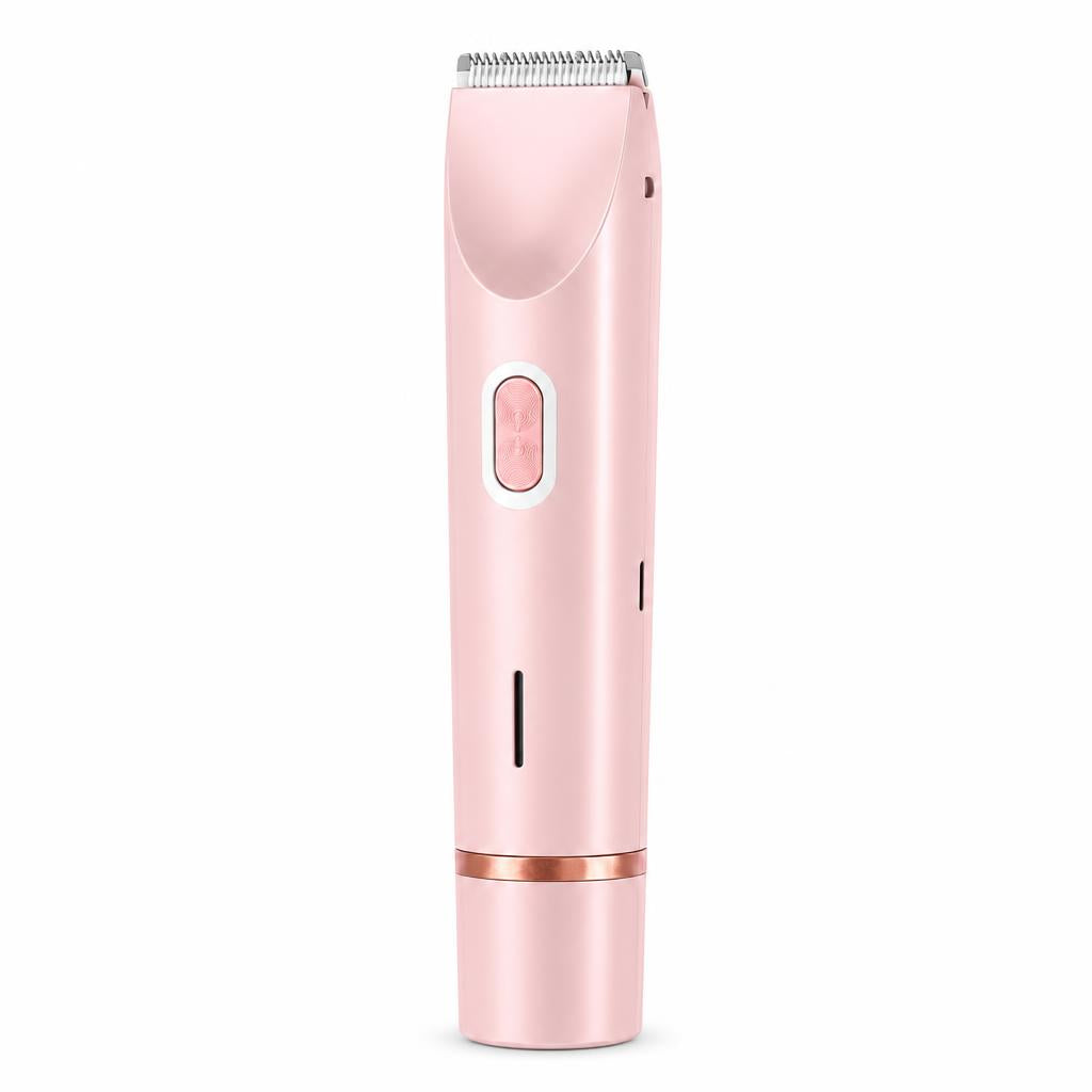 Depiladora Corporal Mask Beauty en rosa y dorado