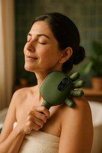 Masajeador de Mano Mask Beauty | Calor y Masaje Shiatsu para Cuello y Espalda